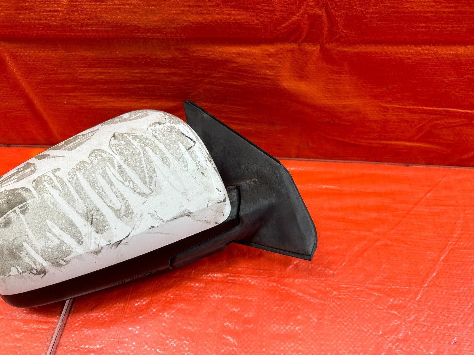 08 15 LANCER EVOLUTION X EVO 10   PASSENGER RIGHT SIDE VIEW MIRROR WHITE OEM 2174