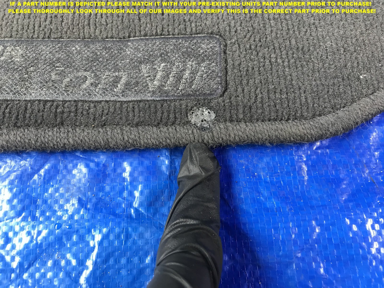 OEM 2003 2004 2005 MITSUBISHI EVOLUTION 8 VIII PASSENGER RIGHT FRONT FLOOR MAT4