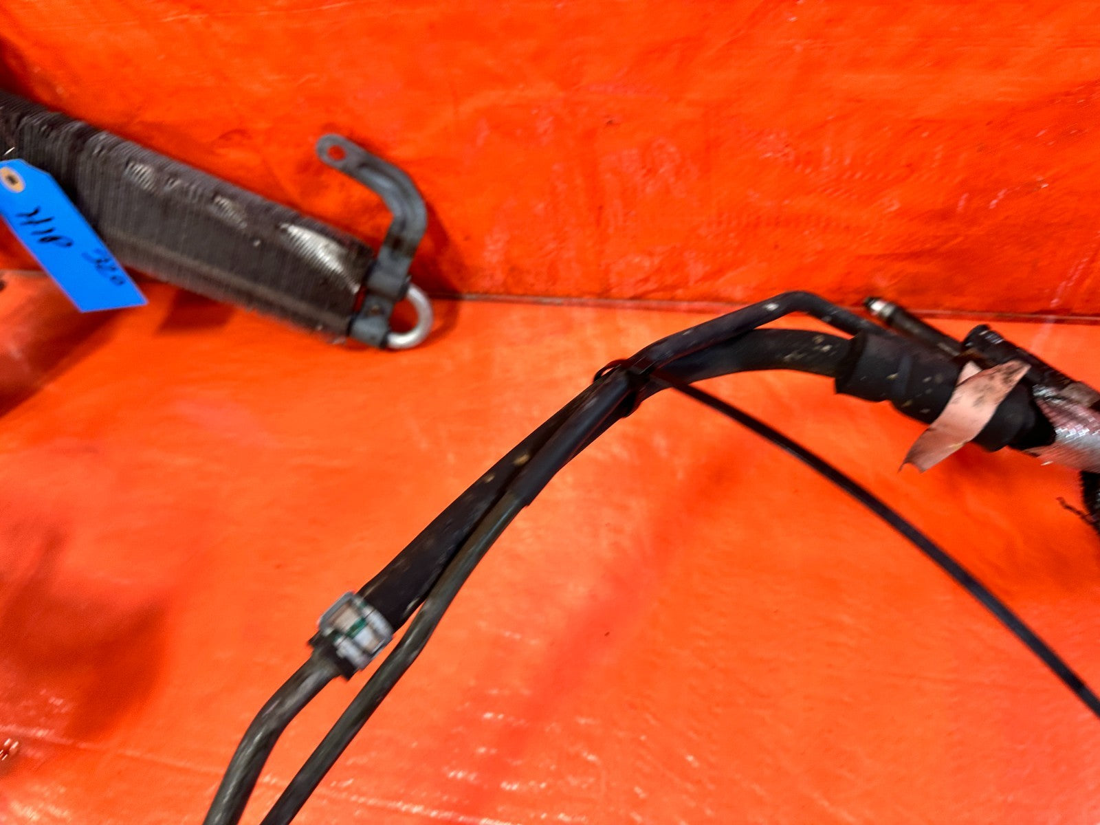 08 15 INFINITI G37 Q60 COUPE ALL POWER STEERING LINES W/ COOLER & PRESSURE LINE6