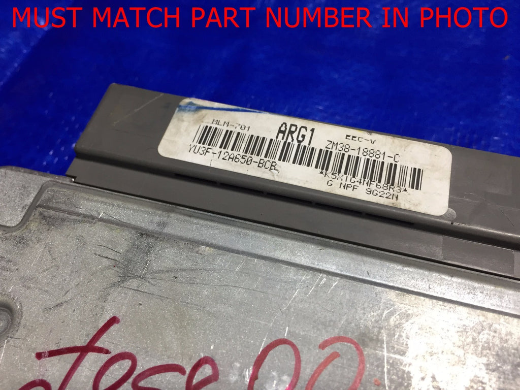 OEM 2000 MAZDA PROTEGE ENGINE COMPUTER ECU ECM BRAIN EBX YU3F 12A650 BCB1