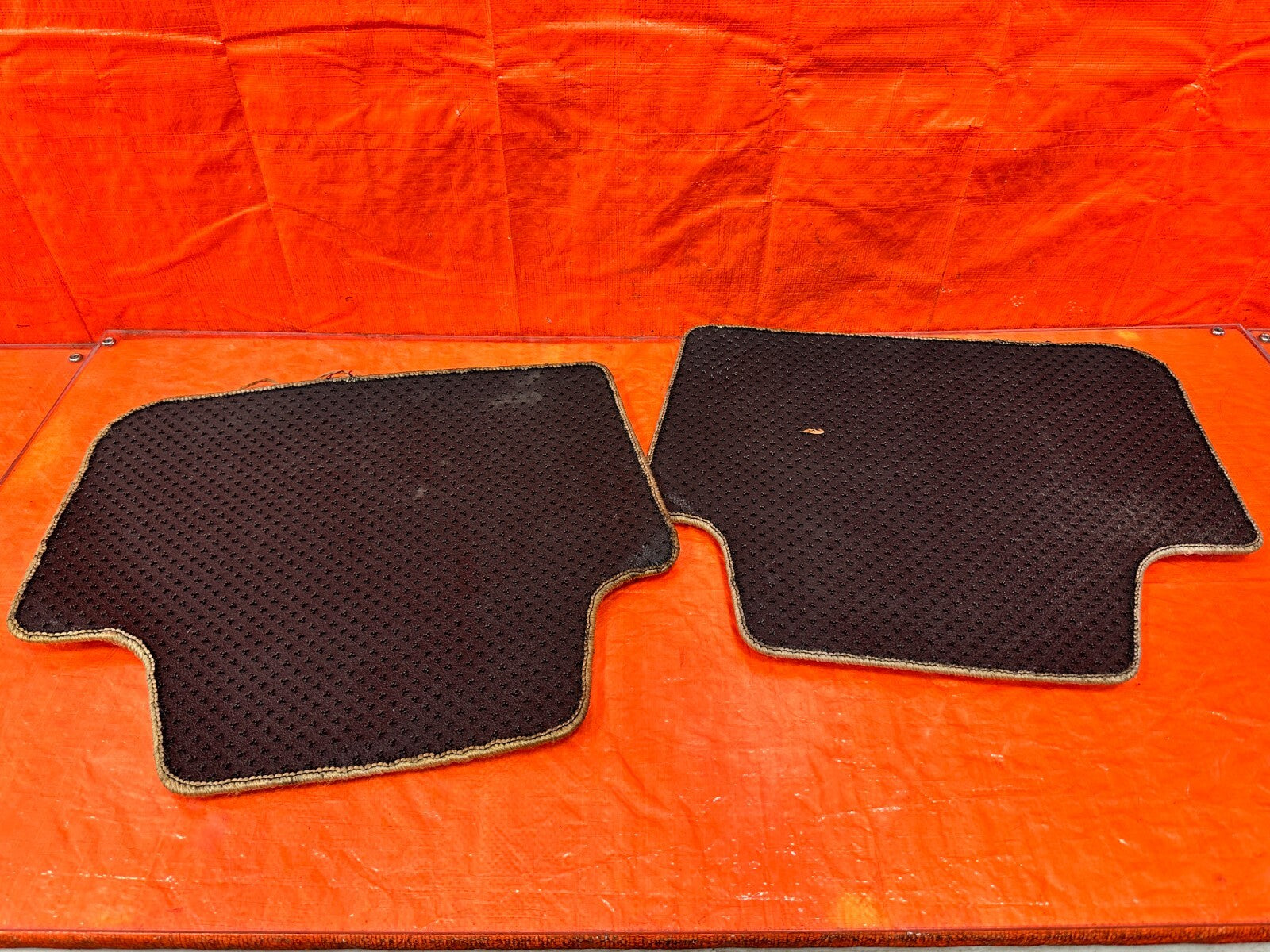 04 08 ACURA TSX   REAR FLOOR MATS   LEFT AND RIGHT REAR   TAN   OEM #2918