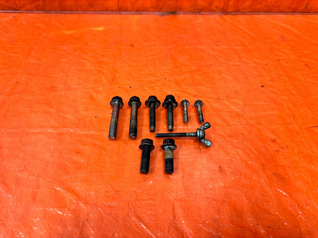 93 97 HONDA DEL SOL   D16 SOHC   POWER STEERING PUMP AND BRACKET BOLTS OEM 29 50