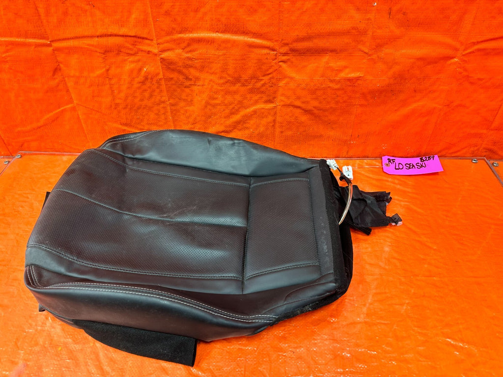 17 20 INFINITI Q60   PASSENGER RIGHT FRONT LOWER SEAT SKIN LEATHER WRAP OEM 2890