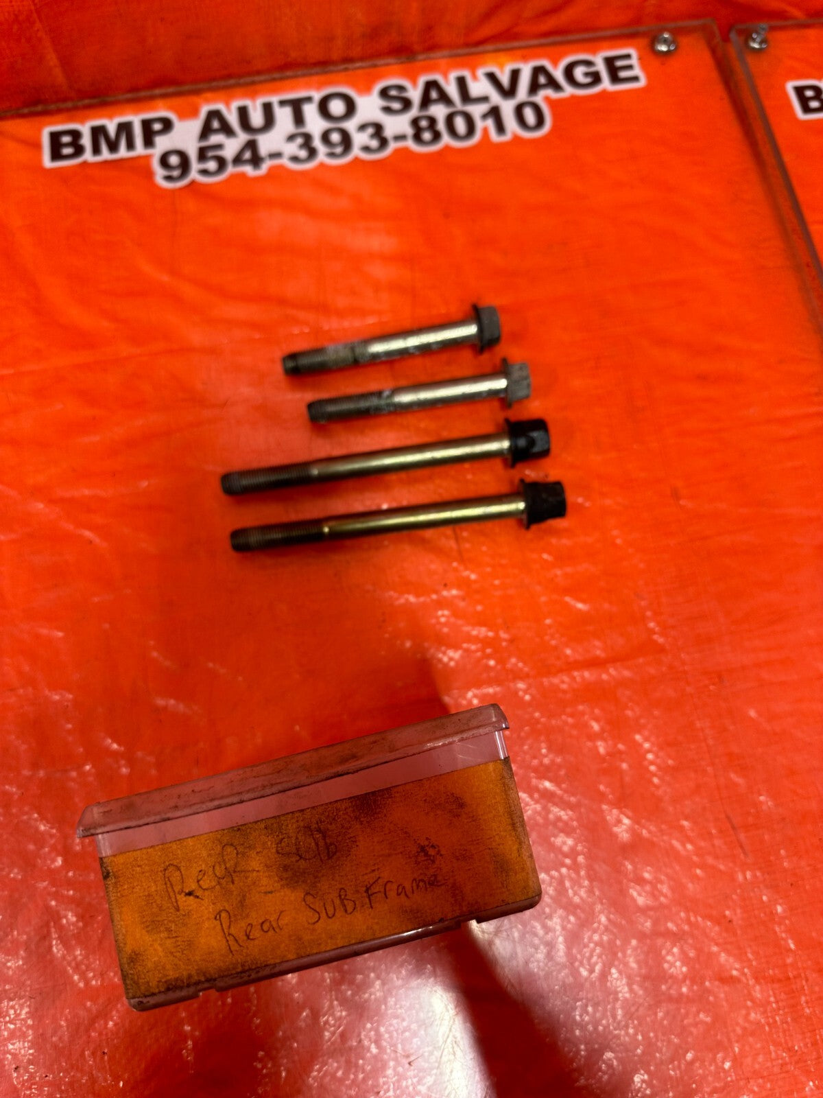 97 01 HONDA PRELUDE   REAR SUBFRAME CROSSMEMBER CARRIER BOLTS   OEM #2598