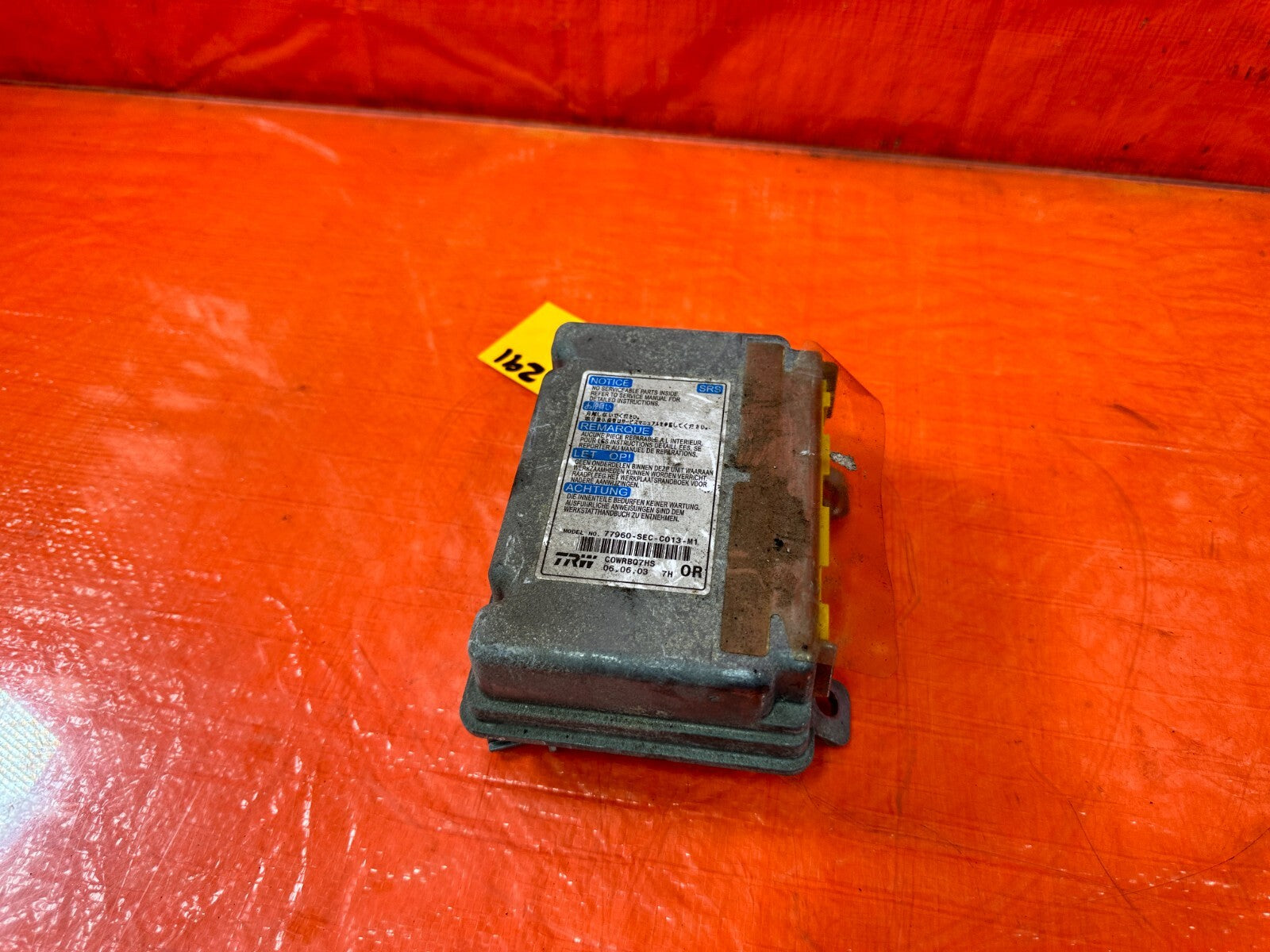 04 05 ACURA TSX   CONTROL MODULE   OEM PART # 77960 SEC C01   OEM #2911