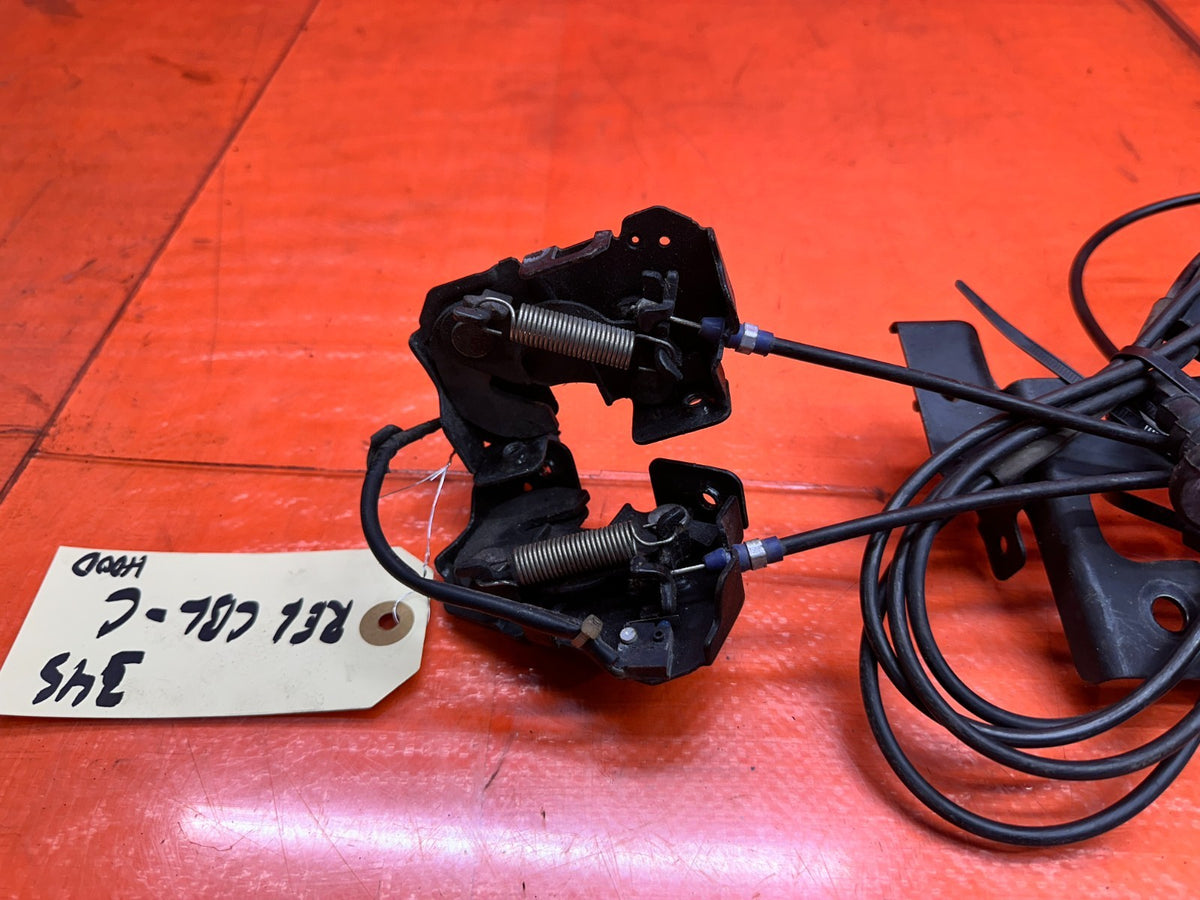 14-15 INFINITI Q50 3.7L AWD FRONT HOOD LOCK LATCHES CATCH WITH RELEASE CABLE 3436