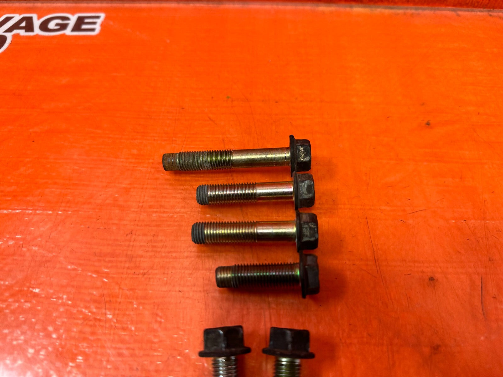 09 14 ACURA TSX   DRIVER LEFT ENGINE MOTOR MOUNT BOLTS HARDWARE   OEM #2552