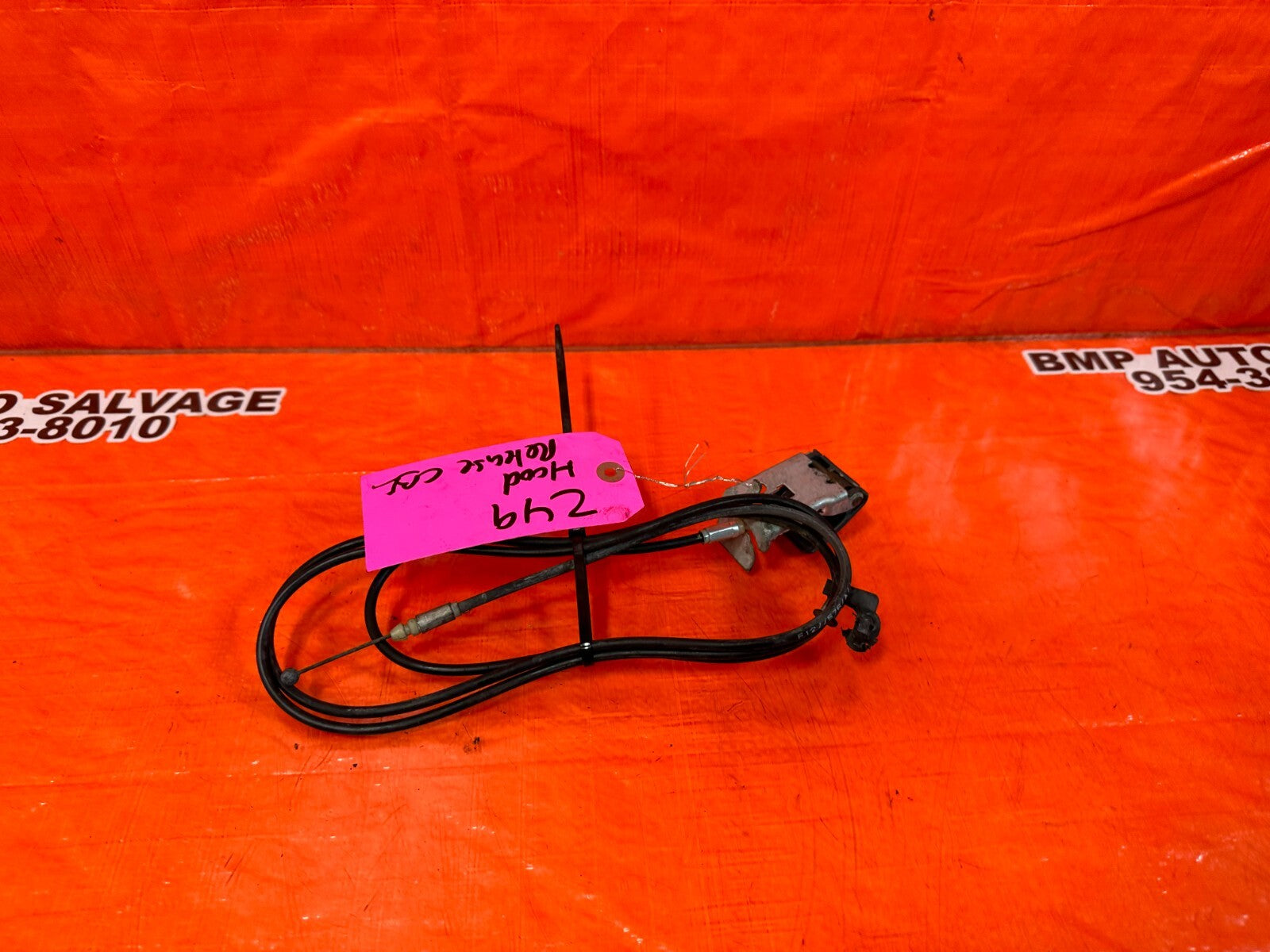 95 04 TOYOTA TACOMA   HOOD RELEASE CABLE   OEM FACTORY #2498