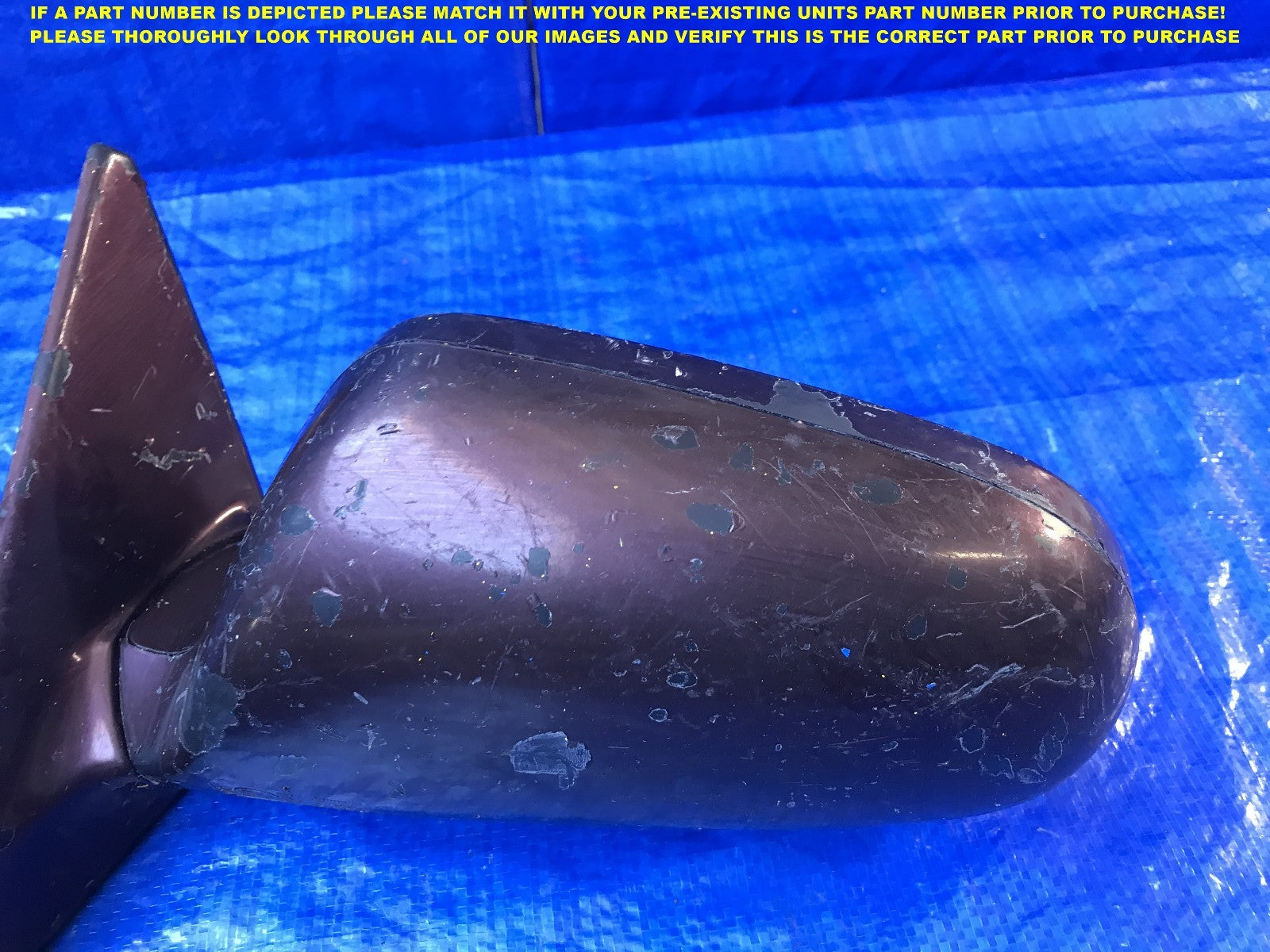 OEM 1990 1991 1992 1993 HONDA ACCORD DRIVER LEFT SIDE VIEW MIRROR E101173641