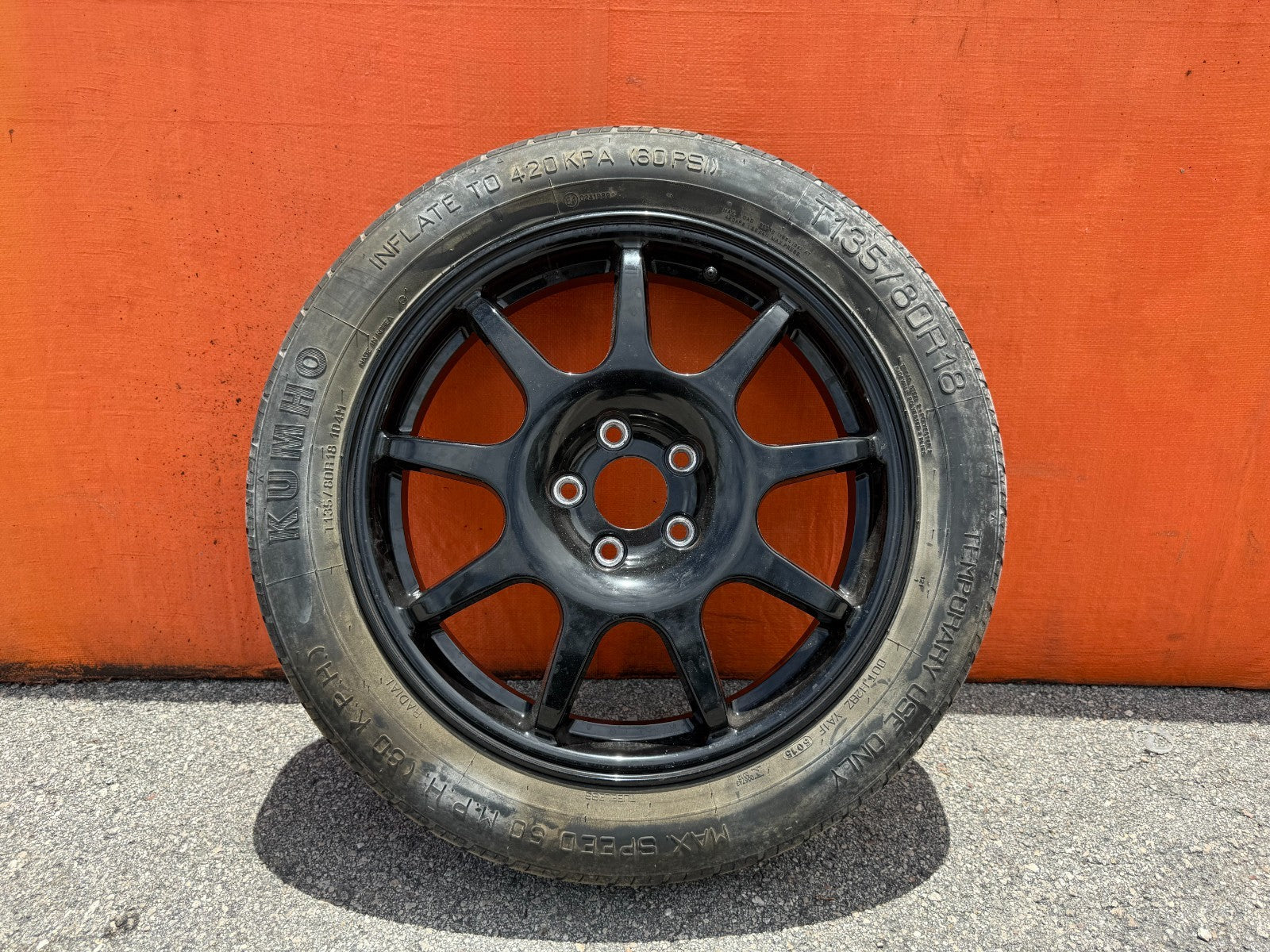 HYUNDAI GENESIS COUPE   W/ BREMBO CALIPER   EMERGENCY SPARE BACK UP TIRE WHEEL0