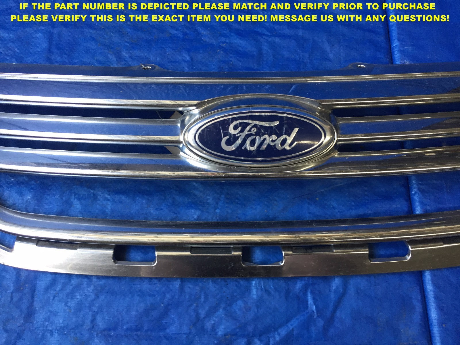 OEM 2011 2012 2013 11 12 13 FORD FIESTA CHROME FACTORY GRILLE AE83 8150 AAW3