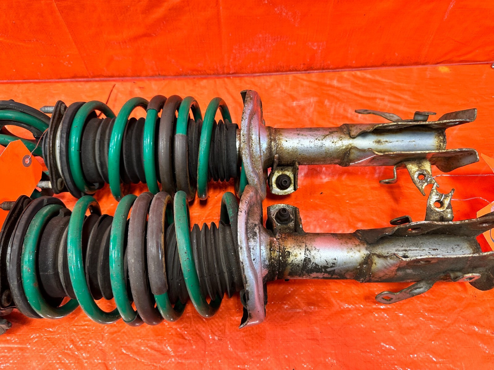 2013 13 HONDA CIVIC SI 2D COUPE TEIN LOWERING SPRINGS W/ AFTERMARKET SHOCKS #2657