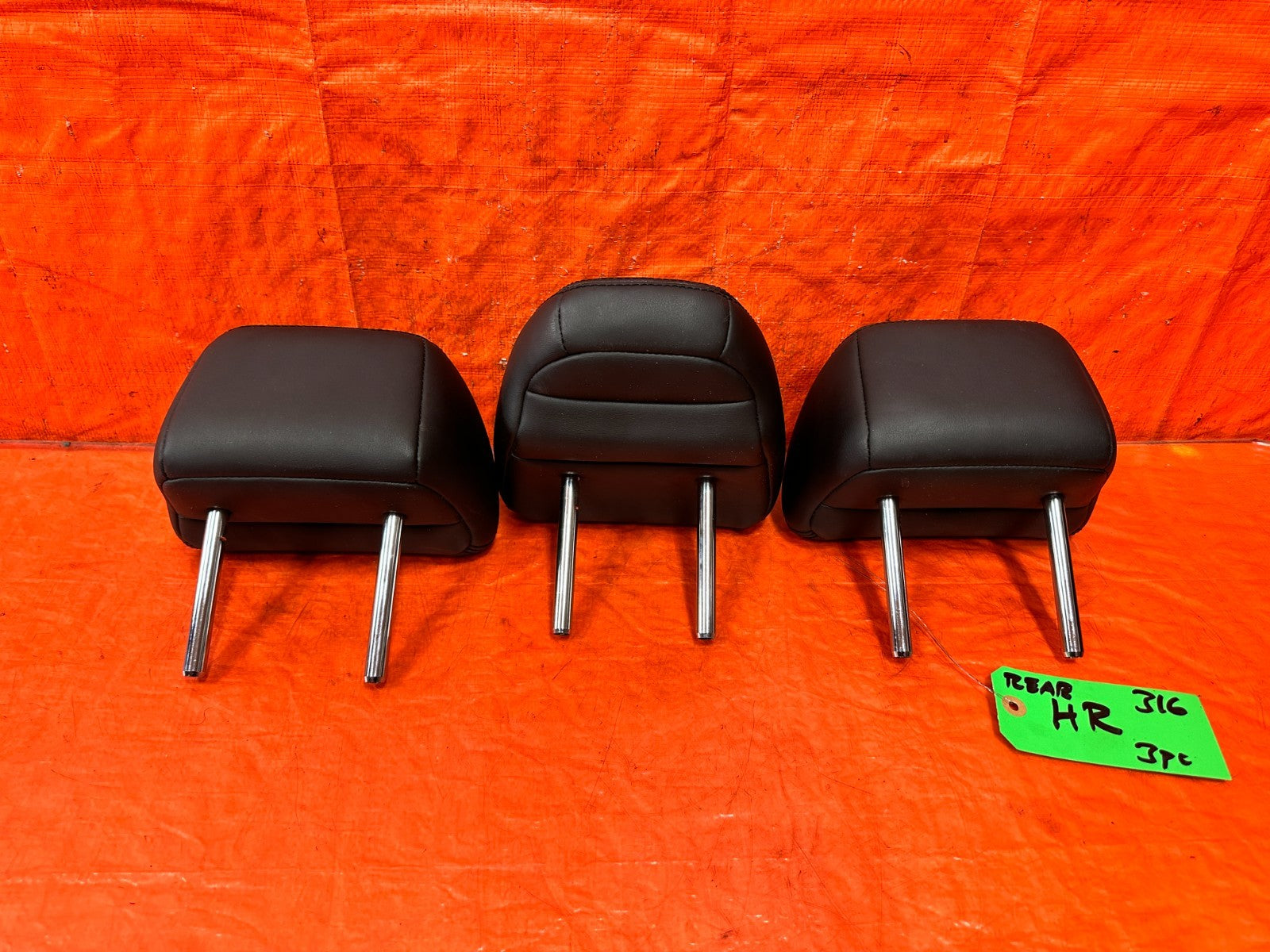 14 23 INFINITI Q50   REAR SEAT HEAD REST SET LEFT  CENTER RIGHT   OEM 3162