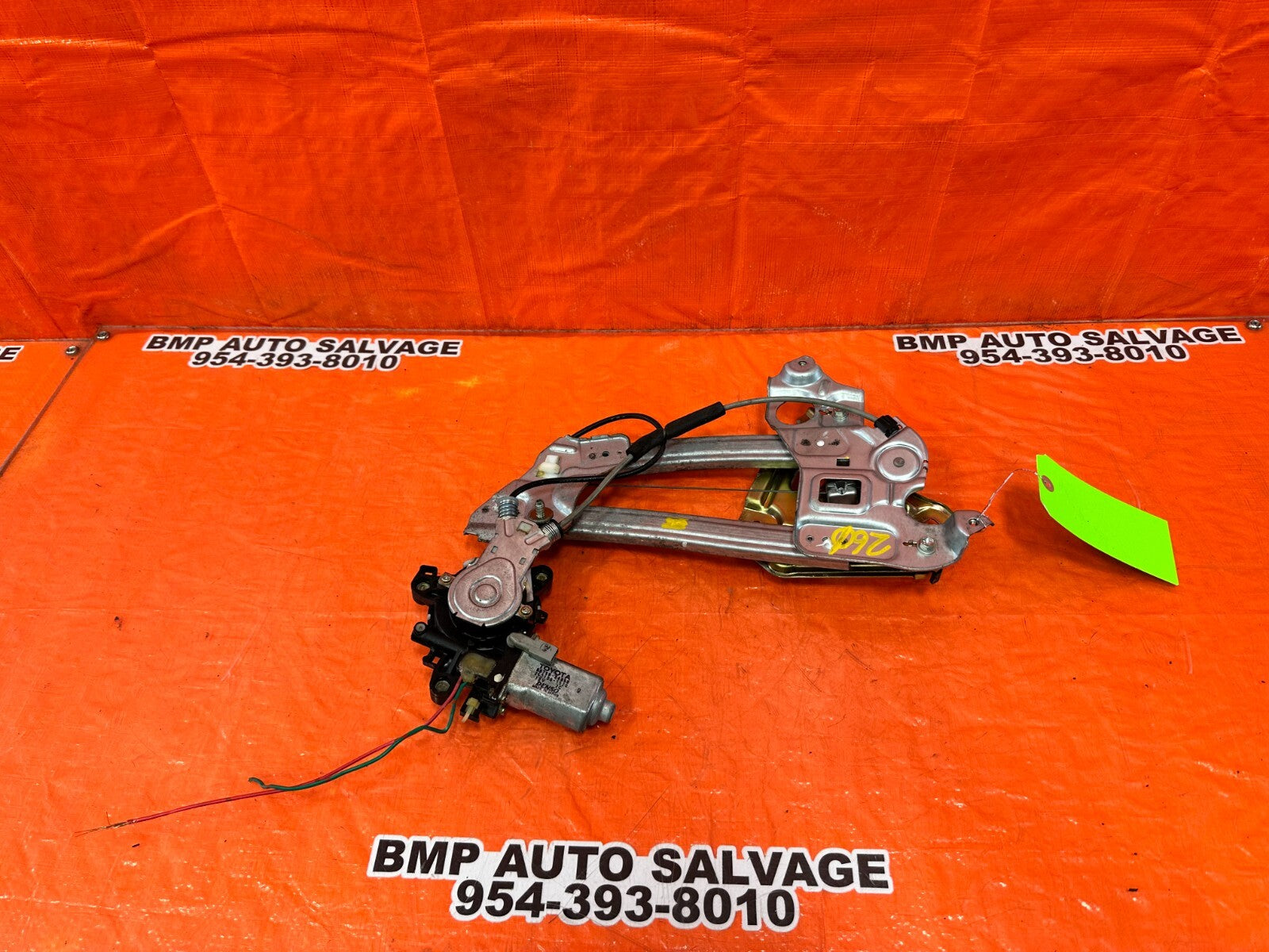 02 05 LEXUS SC430   DRIVER LEFT REAR WINDOW REGULATOR   OEM FACTORY #2619