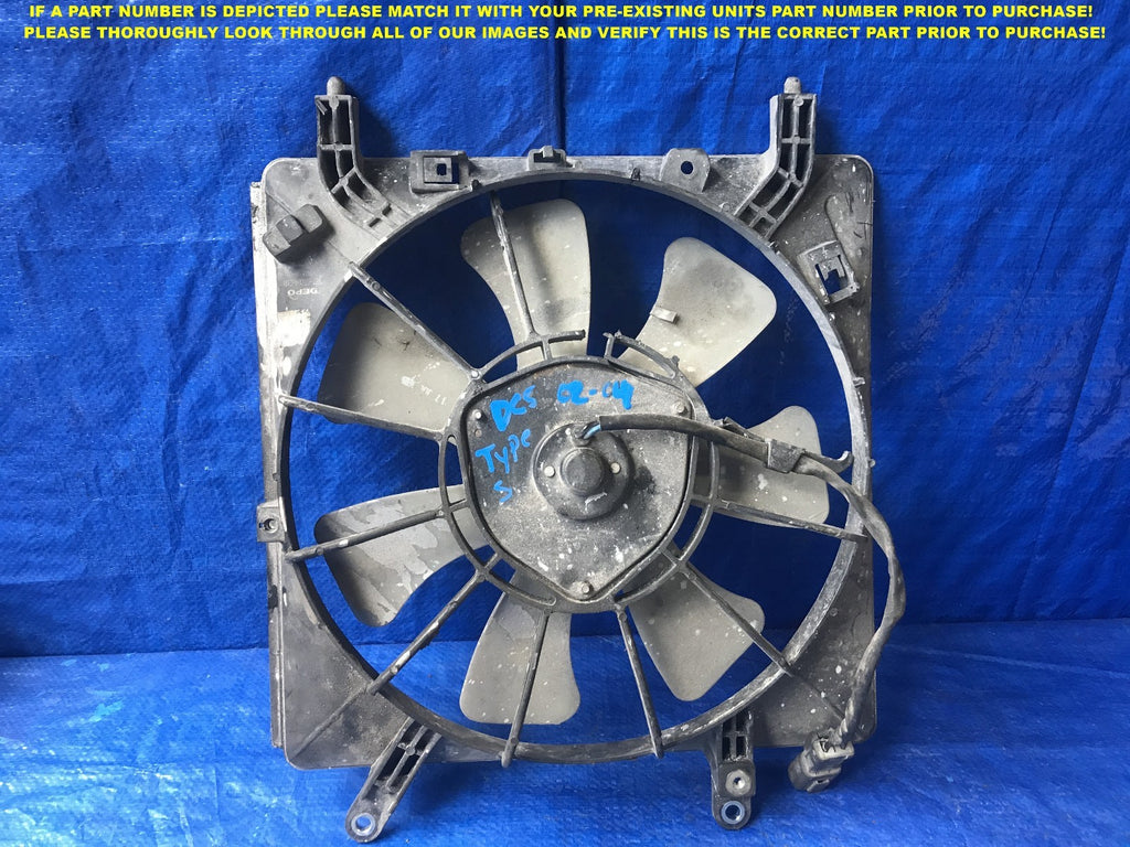 OEM 2002 2003 2004 02 03 04 ACURA RSX CONDENSER COOLING FAN0