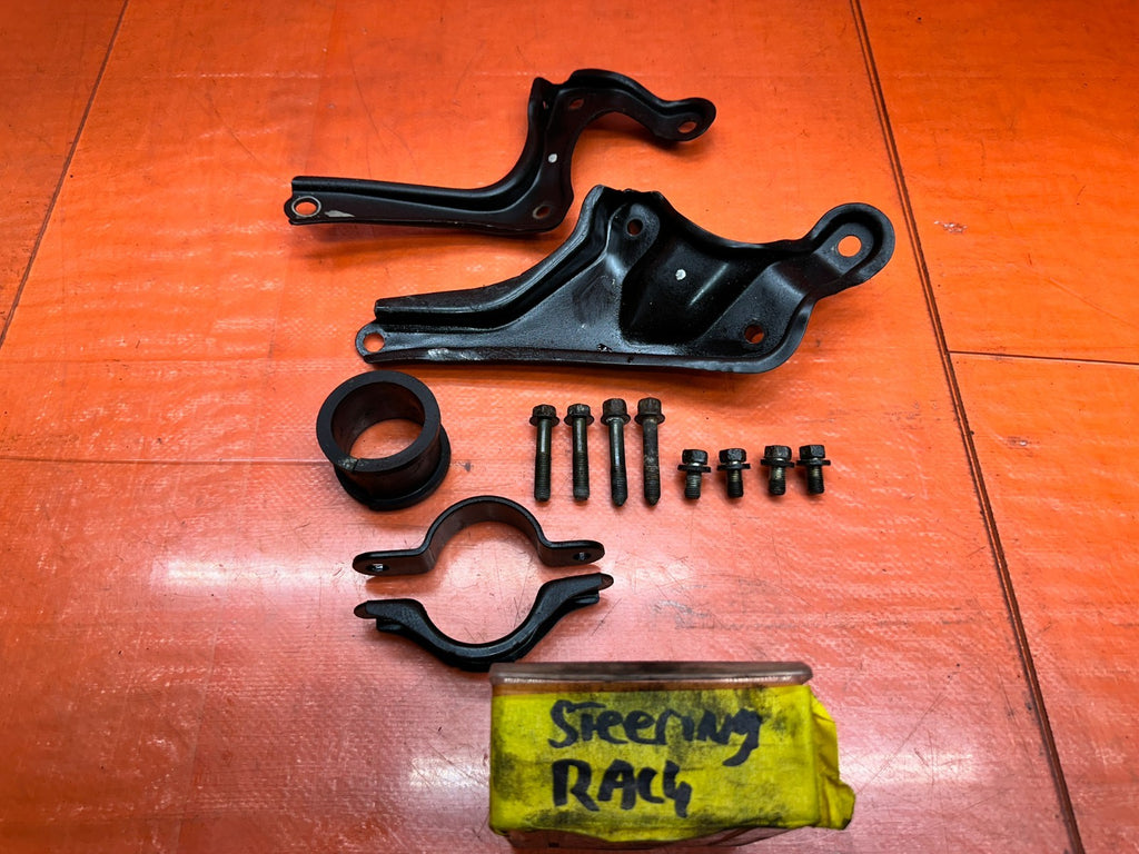 97 01 HONDA PRELUDE STEERING RACK PINION BOLTS BRACKET & HARDWARE OEM #3350