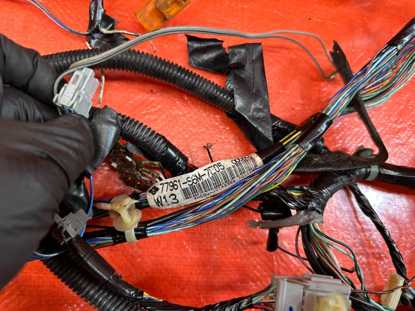 02 04 ACURA RSX   TYPE S   INTERIOR FLOOR WIRING HARNESS WIRE LOOM   OEM OE #2129