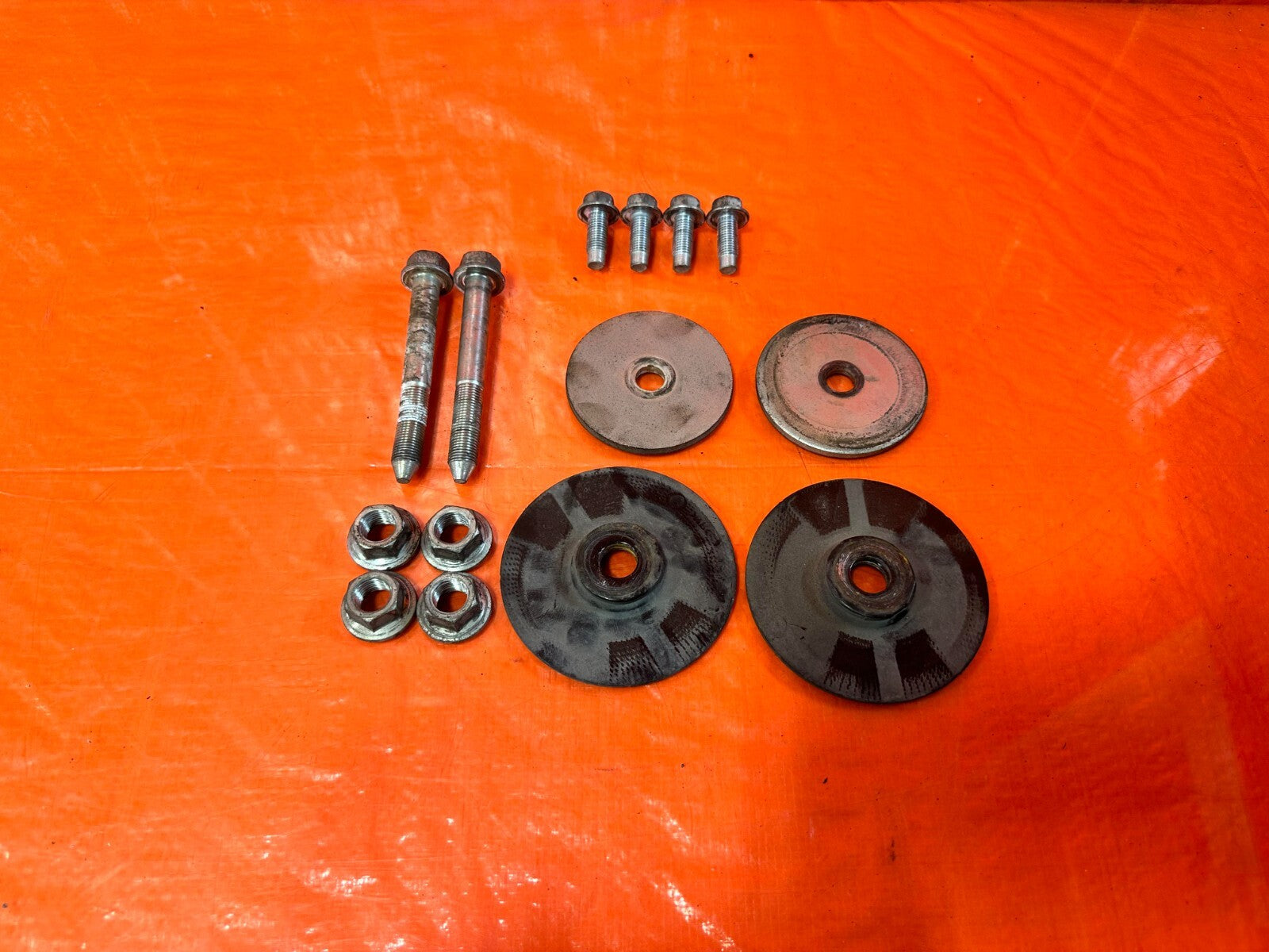 17 20 INFINITI Q60   REAR SUBFRAME CROSSMEMBER CARRIER BOLTS OEM FACTORY #2890