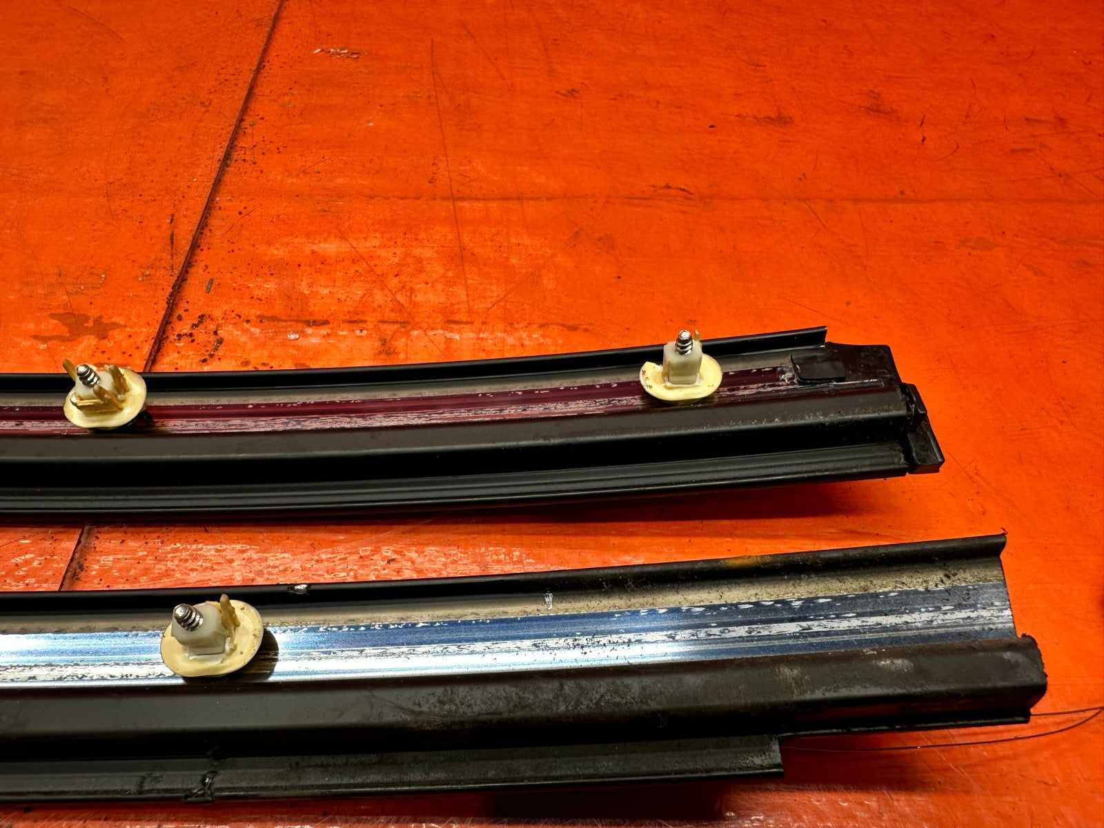 1994 2001 ACURA INTEGRA COUPE DOOR SASH TRIM MOLDING SET LH RH PAIR OEM #3318