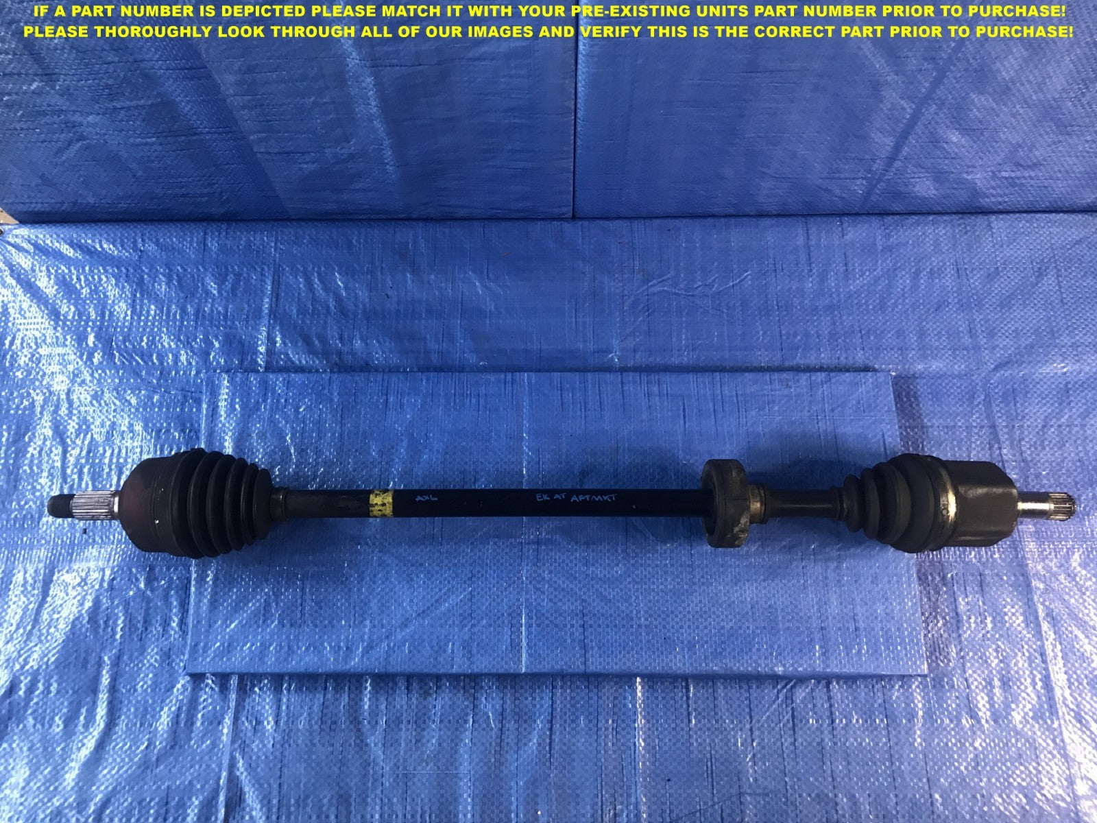 OEM 1999   2000 HONDA CIVIC SEDAN DRIVER LEFT AXLE NON ABS MODEL   AUTOMATIC0