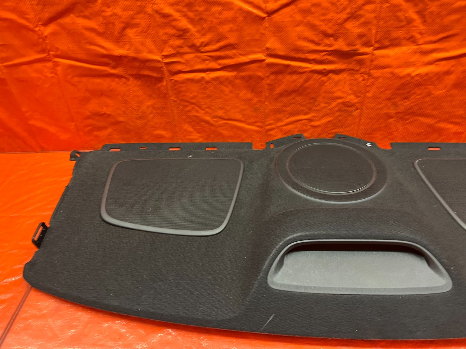 09 14 ACURA TSX   REAR UPPER TRUNK TRIM / SPEAKER COVER   BLACK COLOR   OEM #1687