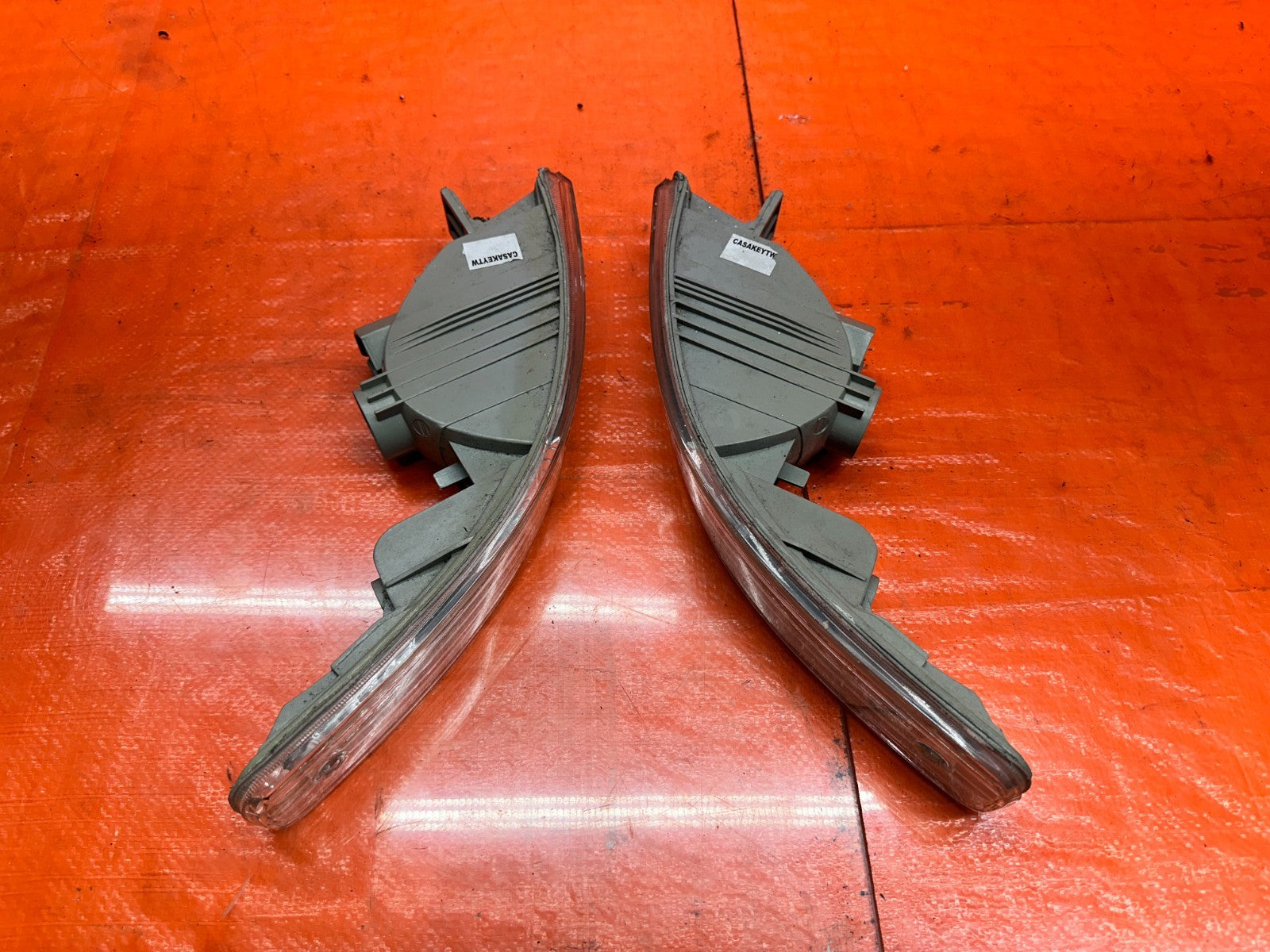 98 01 ACURA INTEGRA AFTERMARKET CLEAR FRONT BUMPER TURN SIGNAL LIGHTS #3318