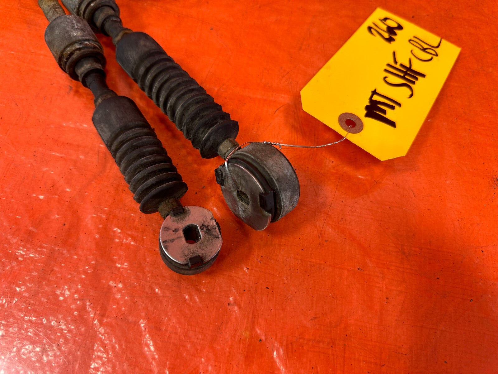 06 11 HONDA CIVIC 1.8L R18A1 MANUAL STICK SHIFT SHIFTER CABLE SET CABLES WIRES4
