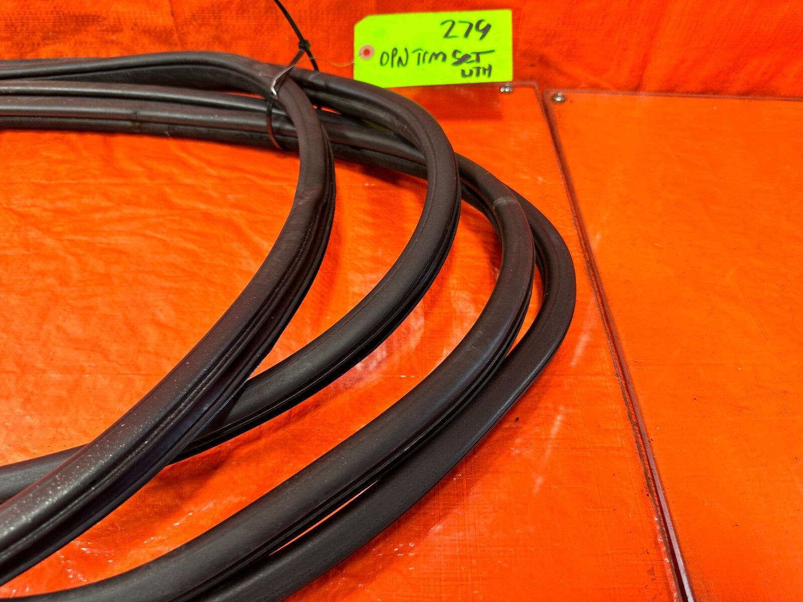 09 14 ACURA TSX DOOR TO CHASSIS OPEN TRIM RUBBER GASKETS SEALS FRONT REAR ALL 49