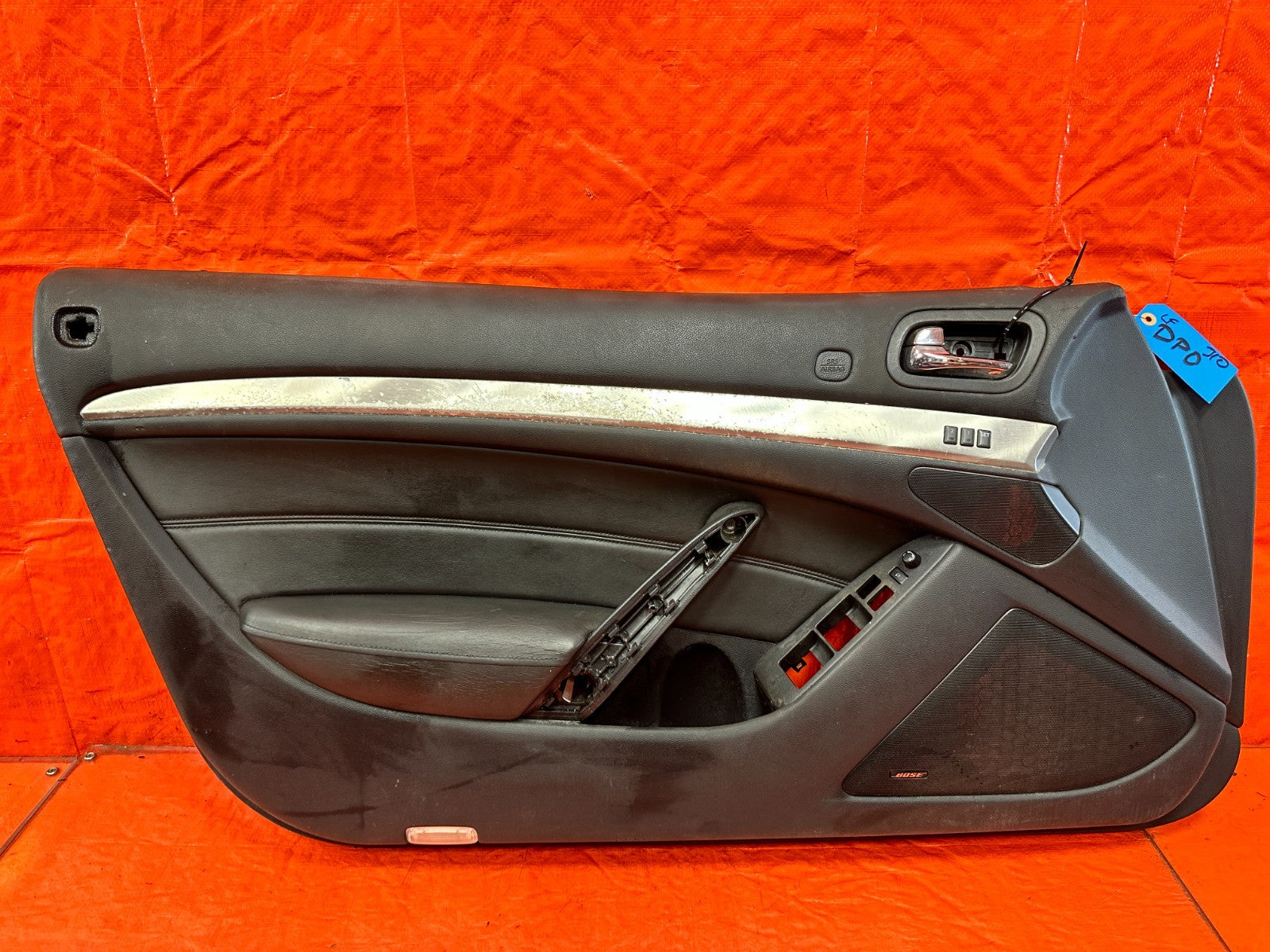 09 15 INFINITI G37 CONVERTIBLE DRIVER LEFT   DOOR PANEL / DOOR CARD / DOOR LINER0