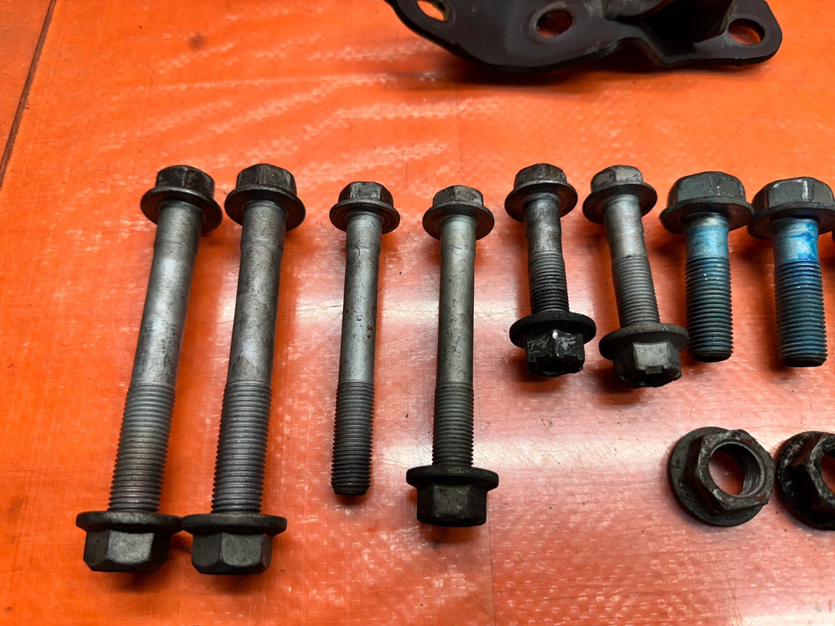 14-15 INFINITI Q50 FRONT LOWER CONTROL ARM BOLTS NUTS BRACKETS  OEM #3436