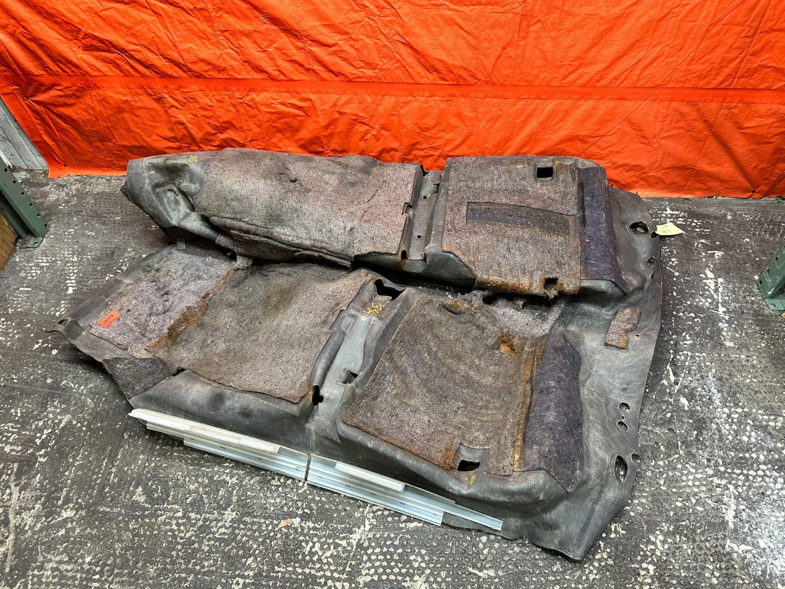 97-01 HONDA PRELUDE 2D 2.2L H22A4 INTERIOR FLOOR CARPET MAT GRAY OEM #LUDE17