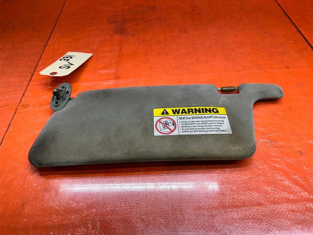 1994 2001 ACURA INTEGRA LEFT DRIVER SIDE SUN VISOR SUNVISOR GRAY OEM #3316