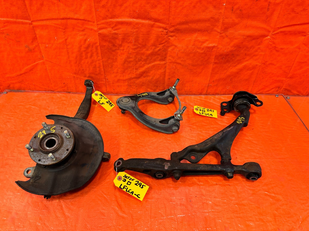 93 97 HONDA DEL SOL S & SI DRIVER LEFT FRONT SPINDLE KNUCKLE HUB & ARMS OEM #2950