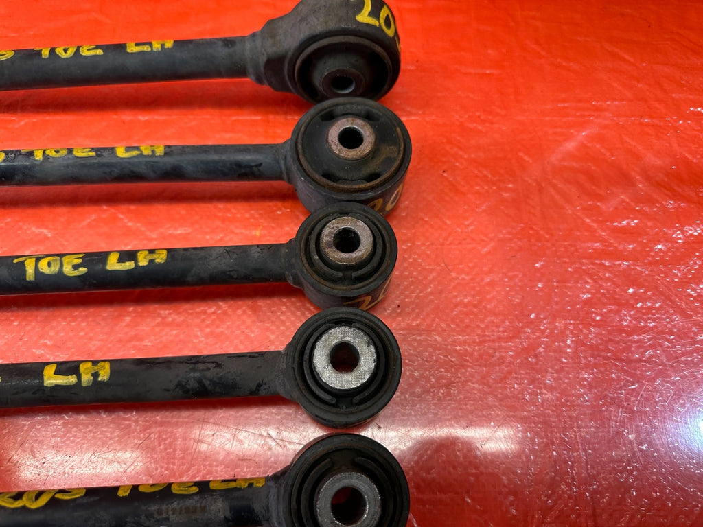 04 08 ACURA TSX   DRIVER LEFT REAR   LOWER CONTROL ARM SET OF 5   ALL ARMS #2057