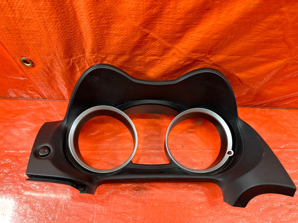 08 15 LANCER EVOLUTION X EVO 10 INSTRUMENT GAUGE CLUSTER BEZEL TRIM OEM #2177