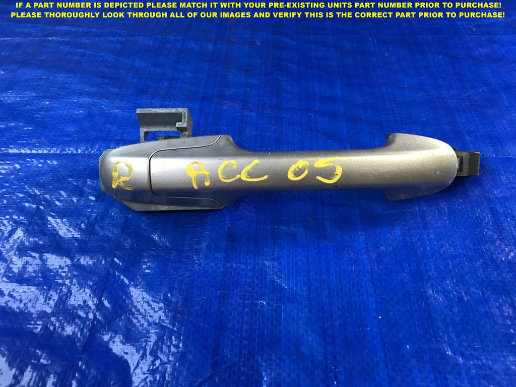 OEM 2003 2004 2005 HONDA ACCORD PASSENGER RIGHT R RH REAR EXTERIOR DOOR HANDLE  0