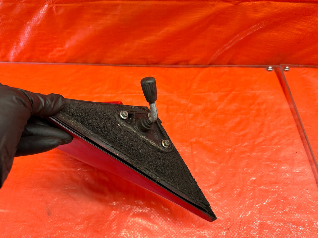 96 00 HONDA CIVIC   COUPE & HATCH   PASSENGER RIGHT SIDE VIEW MIRROR MANUAL RED9