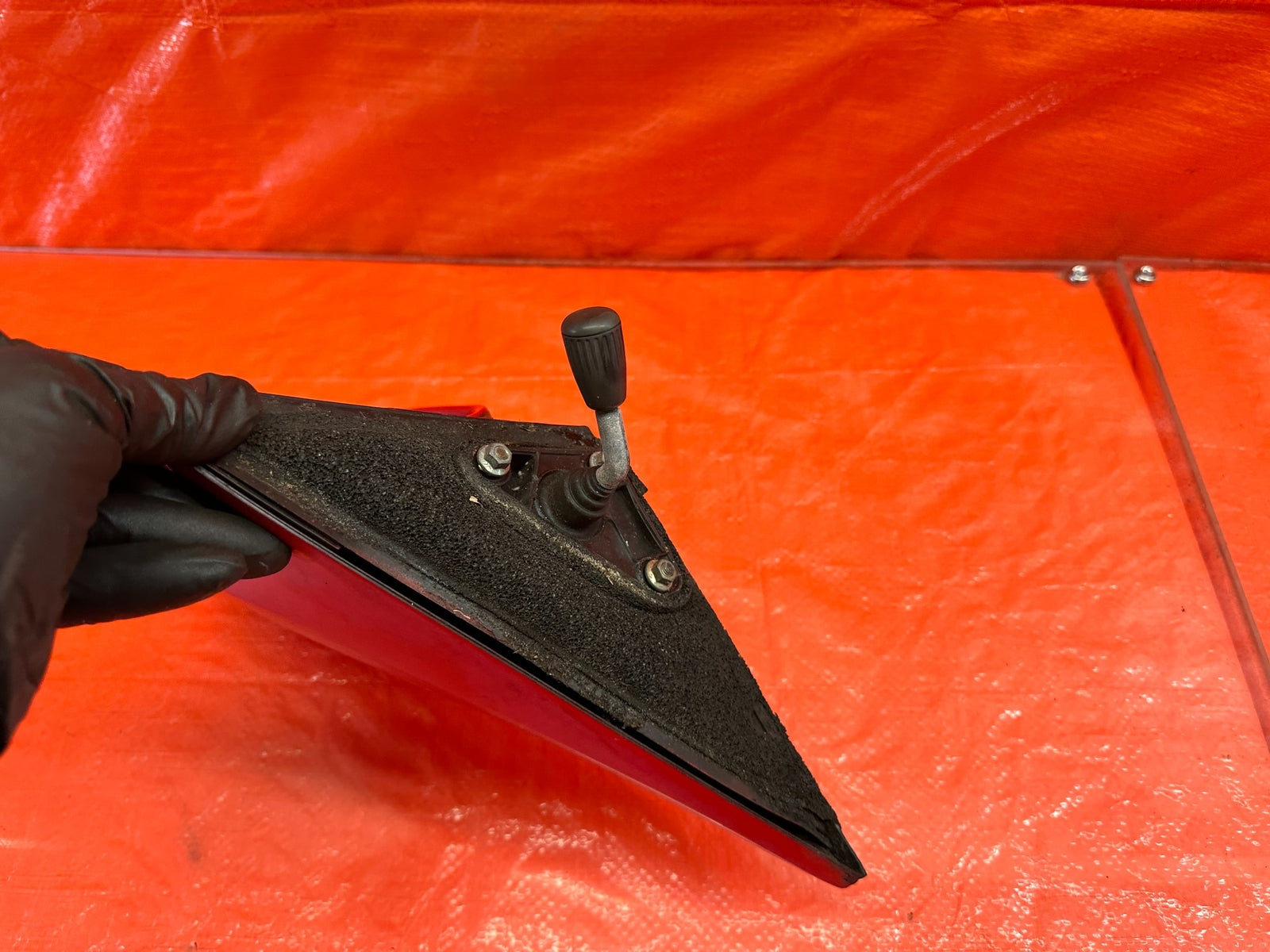 96 00 HONDA CIVIC   COUPE & HATCH   PASSENGER RIGHT SIDE VIEW MIRROR MANUAL RED9