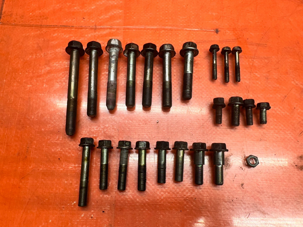 97 01 HONDA PRELUDE 2.2L H22 MT MANUAL TRANS BELL HOUSING BOLTS HARDWARE OEM 3367