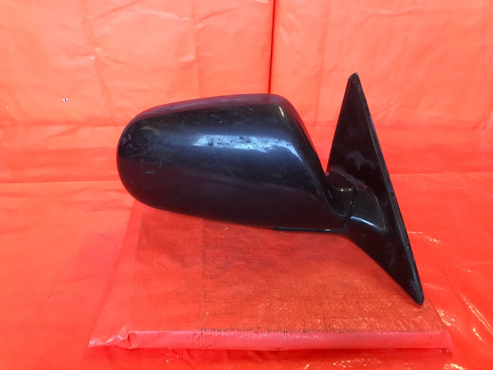 OEM 1992 1993 HONDA ACCORD PASSENGER RIGHT SIDE VIEW MIRROR   BLACK   3 PIN0