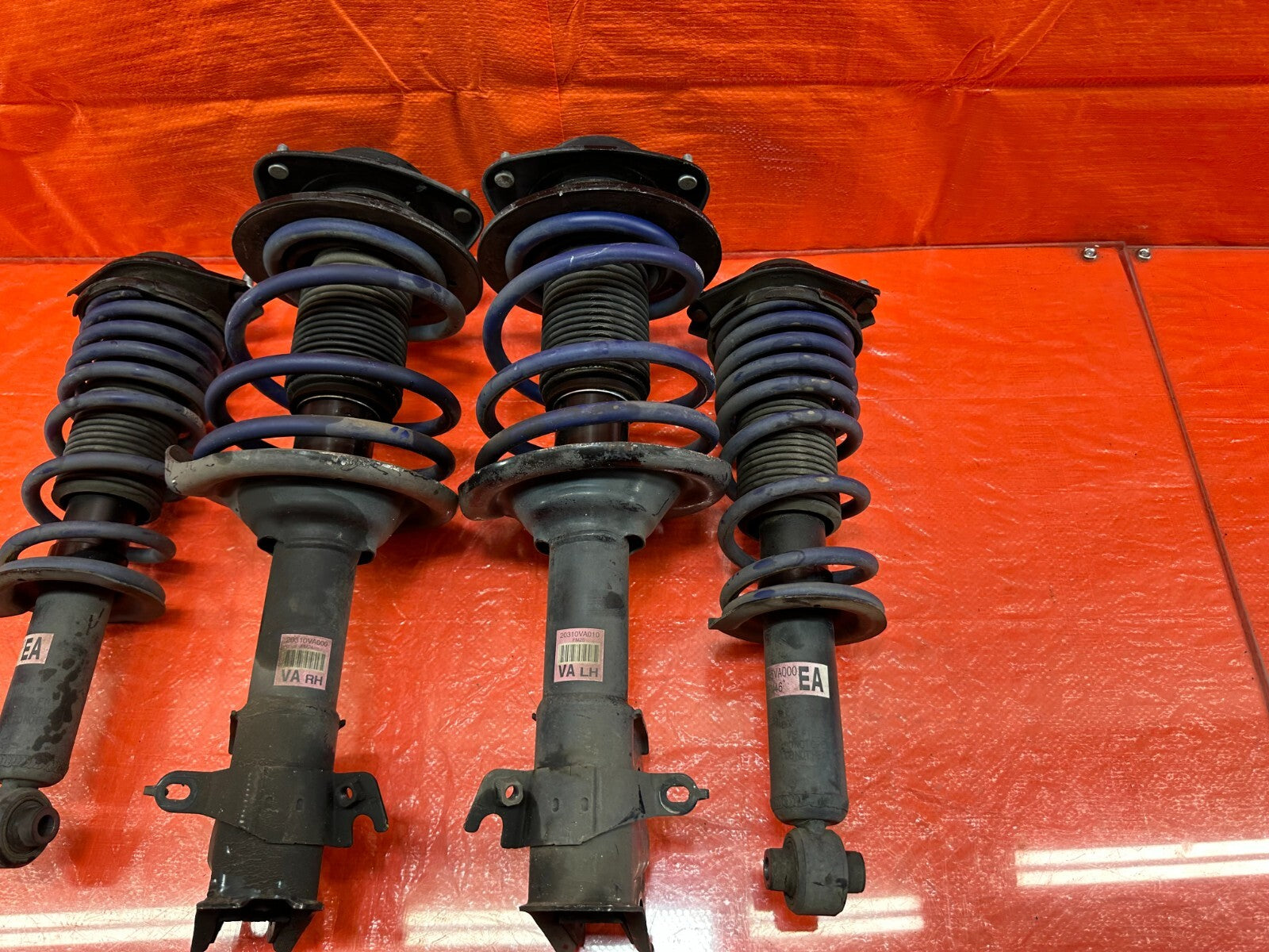 15 17 SUBARU WRX STI   FACTORY SHOCKS W/ H&R LOWERING SPRINGS   OEM H & R HR #1812