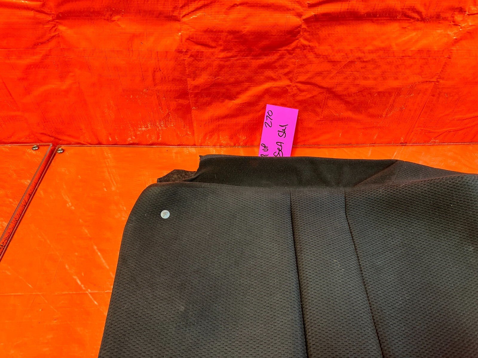07 08 HONDA CIVIC SI SEDAN   RIGHT REAR UPPER SEAT SKIN COVER FABRIC CLOTH   2706