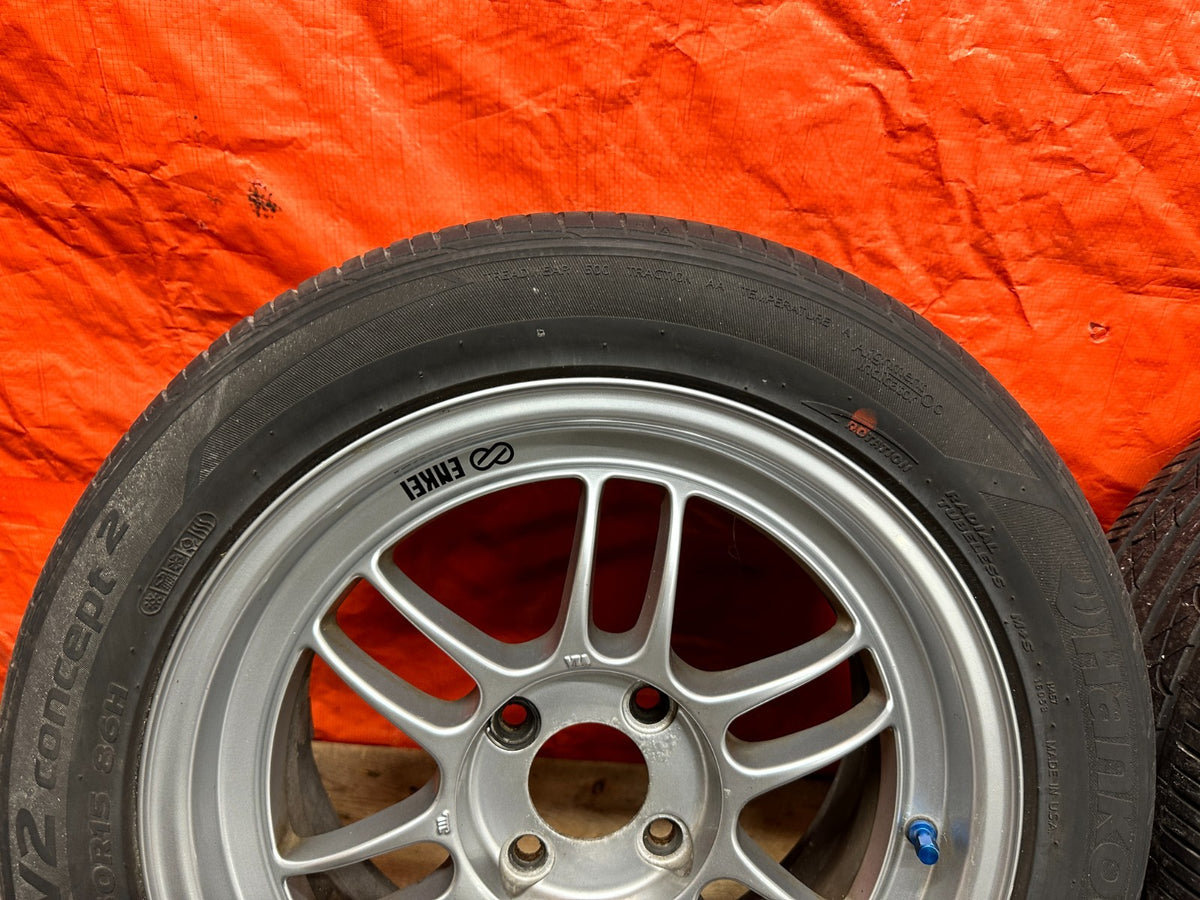 ENKEI RPF1 15x7 +41 4x100 WHEELS RIMS SET HONDA CIVIC INTEGRA MIATA CIVIC DEL SO7