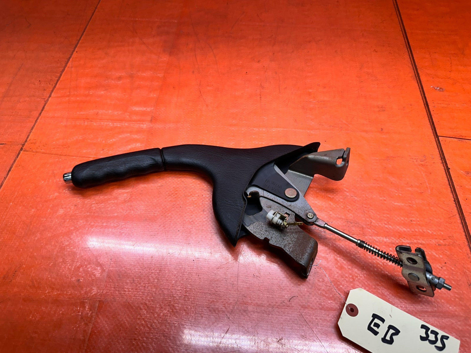97 01 HONDA PRELUDE 2.2L EMERGENCY PARKING E BRAKE HAND LEVER PULL ASSEMBLY #3354