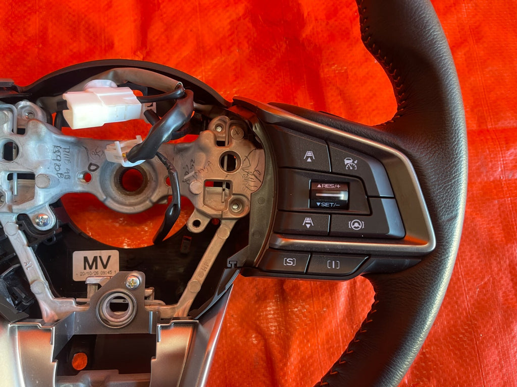 2021 SUBARU CROSSTREK STEERING WHEEL W/ ORANGE STITCHING   PREMIUM MODEL OEM #729