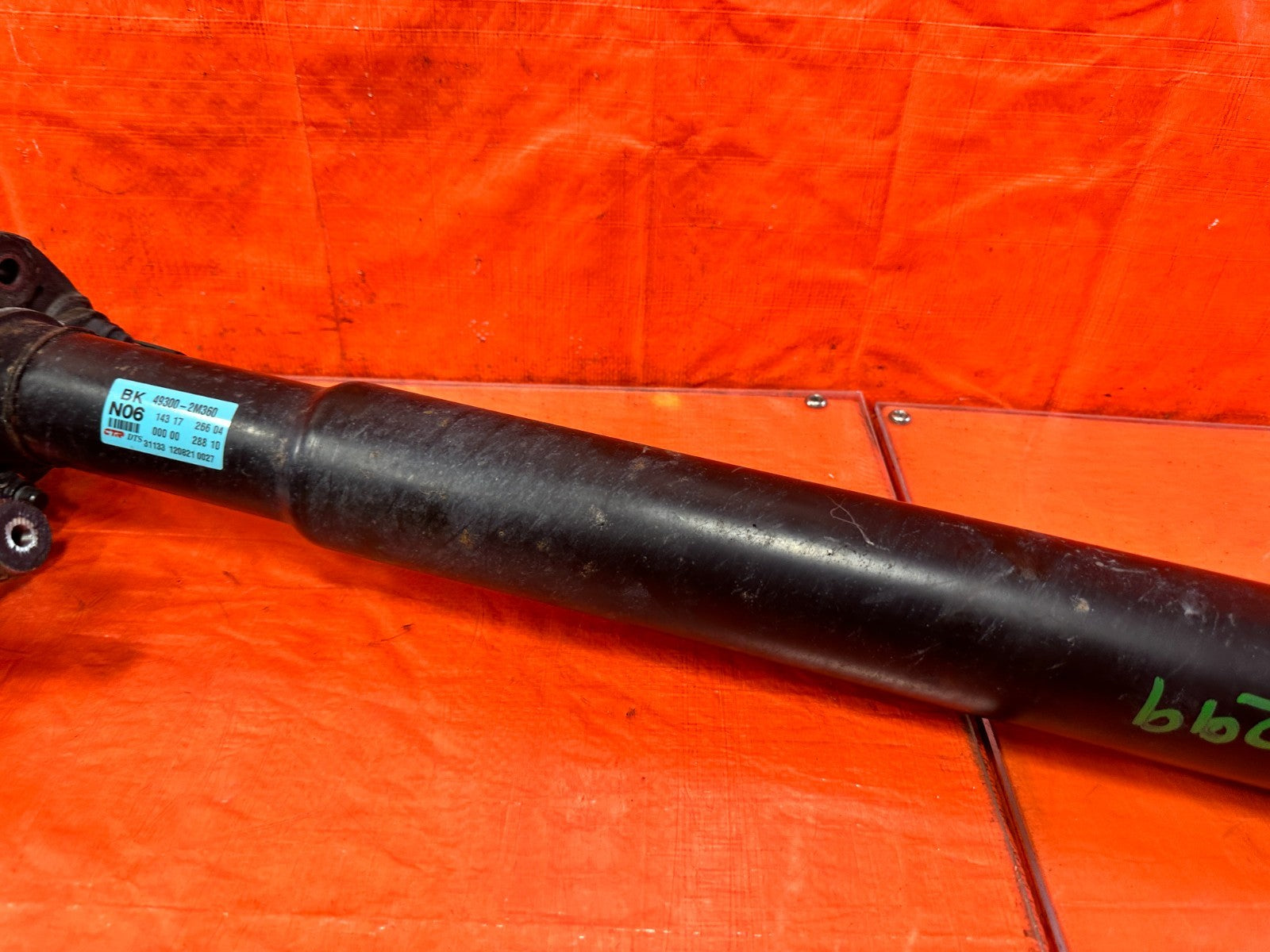 13 16 HYUNDAI GENESIS COUPE 3.8L AUTO ONLY   DRIVESHAFT PROPELLER SHAFT OEM #2993