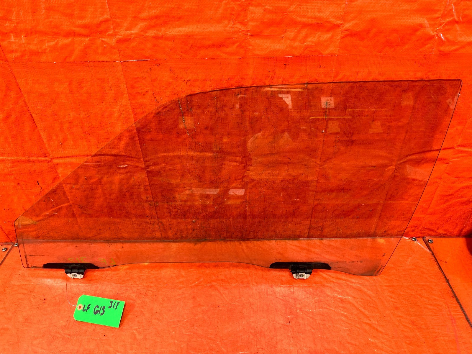 90 91 HONDA CIVIC HATCHBACK   DOOR GLASS WINDOW   DRIVER LEFT SIDE    OEM 3170