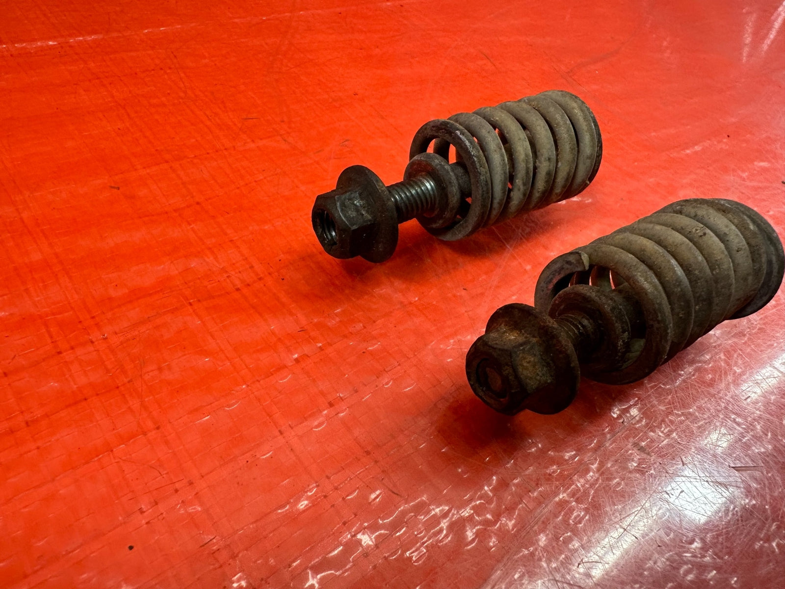 92 00 HONDA CIVIC EXHAUST MANIFOLD FLANGE BOLTS SPRING & NUTS HARDWARE OEM #2219