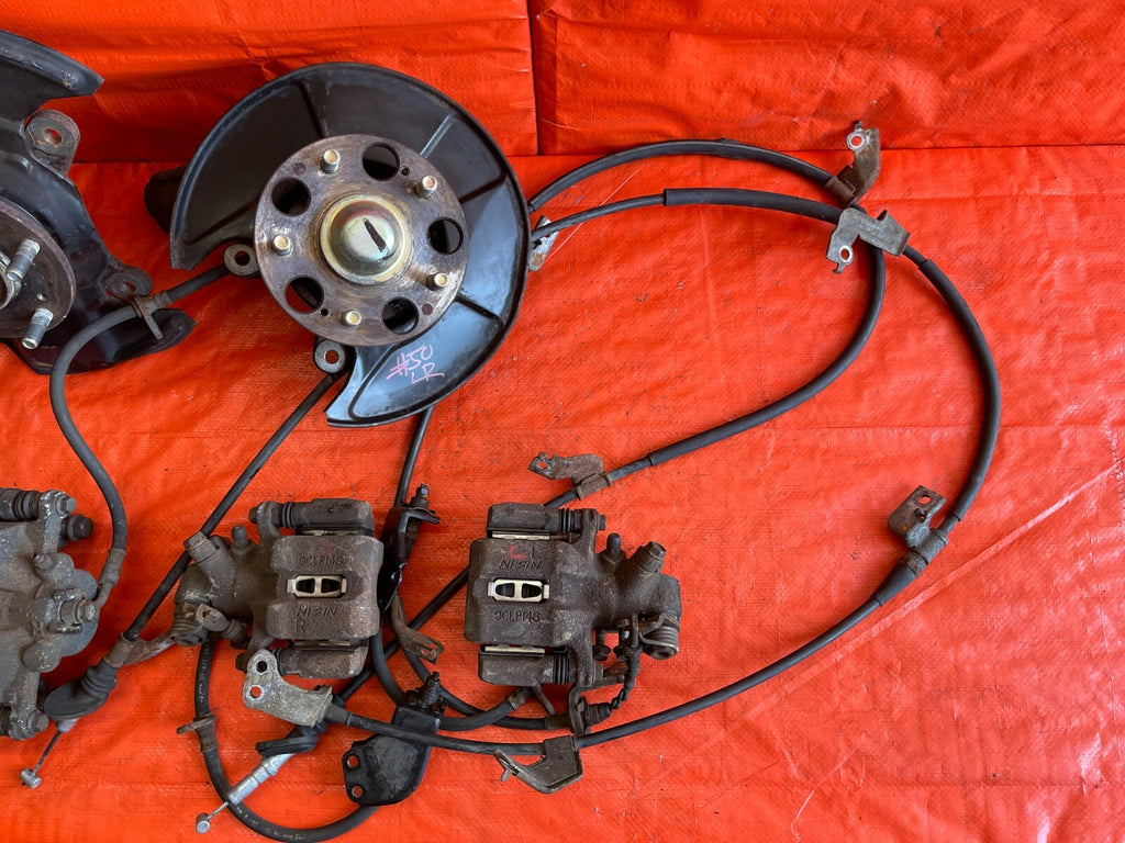01 05 HONDA CIVIC   FULL 36MM 5 LUG CONVERSION SPINDLES CALIPERS E BRAKE BOOSTER3