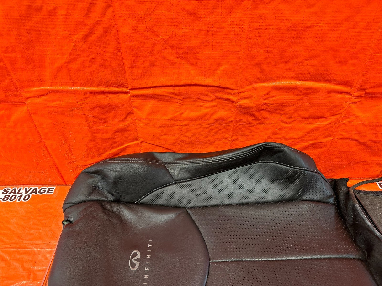 08/09 INFINITI G37 COUPE SPORT PASSENGER RIGHT FRONT UPPER SEAT LEATHER SKIN OEM8